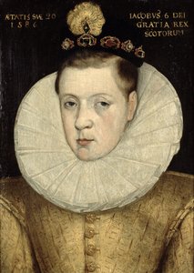 Muotokuva James VI:stä Skotlannista, myöhemmin James I:stä Englannista (1566-1625) 1586