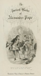 Kohtaus lukon raiskauksesta, Alexander Pope (kaiverrus) tekijältä Scottish School