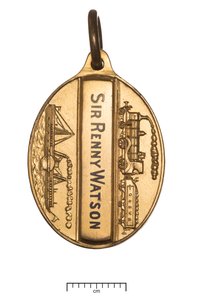 Skotlanti, Glasgow ja South Western Railway, johtajapassi, n. 1850 (kulta ja emali) tekijältä Scottish School
