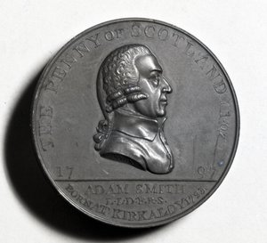 Scottish Penny muistelee Adam Smithiä (kääntöpuoli), 1797 (kupari) (kääntöpuoli, katso XJF448270) tekijältä Scottish School