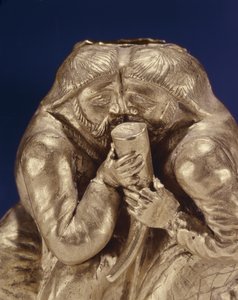 Kiltti, joka kuvaa kahta skyytiä, jotka jakavat juoman (kulta) (343170:n yksityiskohta) tekijältä Scythian