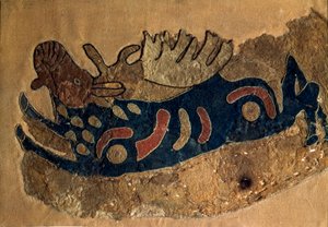 Art Scythe (Scythic Civilization tai Scythia): fragmentti huopasatulapäällysteestä. Pietari, Eremitaaši