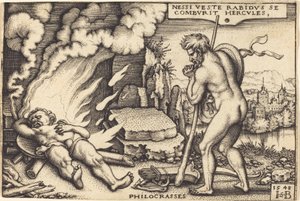 Herculesin kuolema tekijältä Sebald Beham