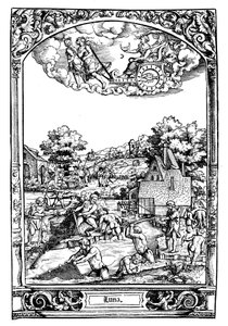 Luna, 1531 tekijältä Sebald Beham