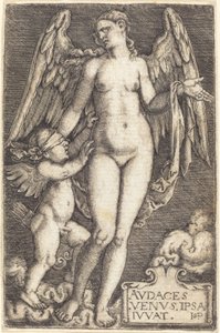 Venus ja Cupid tekijältä Sebald Beham