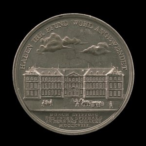 Inselspital, Bern [käänteinen], 1818. tekijältä Sebastian Burger