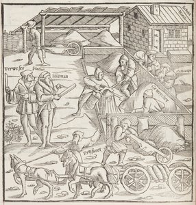 Cosmographia, yksityiskohta Fol 436:sta (kaiverrus) tekijältä Sebastian Munster