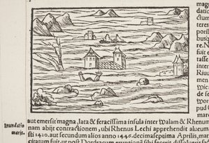Cosmographia, yksityiskohta Fol 516:sta tekijältä Sebastian Munster