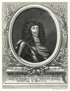 Leopold I, Pyhän Rooman keisari (kaiverrus) tekijältä Sebastian van (after) Dryweghen