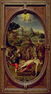 Atalanta ja Hippomenes, 1572 (öljy liuskekivellä) tekijältä Sebastiano Marsili