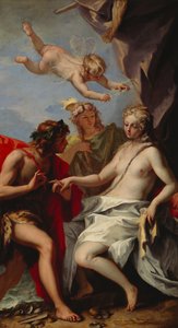 Bacchus ja Ariadne (öljy kankaalle) tekijältä Sebastiano Ricci