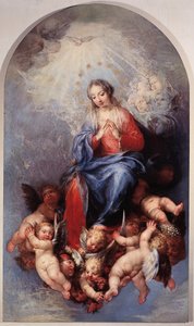 Immaculate Neitsyt Maria (öljy kankaalle tekijältä Sebastiano Ricci
