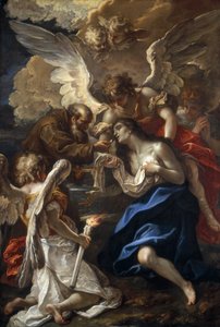 Pyhän Maria Egyptiläisen viimeinen ehtoollinen tekijältä Sebastiano Ricci