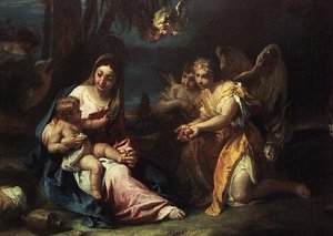 Loppuosa pakomatkasta Egyptiin tekijältä Sebastiano Ricci