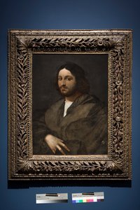 Miehen muotokuva, n. 1516-20 (öljy paneelille, siirretty paneelista) tekijältä Sebastiano del (c.1485 1547) Piombo