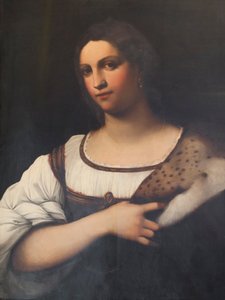 Naisen muotokuva tai Fornarina (öljy paneelissa)