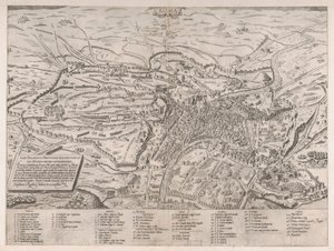 Rooman loiston peili: Näkymä Roomaan pohjoisesta, 1561, 1561. tekijältä Sebastiano di Re