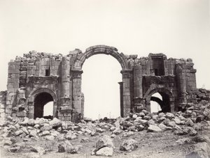Hadrianuksen kaari Jerashissa, 1867
