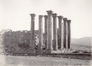 Artemiksen temppeli kaakosta, Jerash, 1867