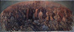 Kulikovon taistelu 8. syyskuuta 1380. (Kulikovon taistelu 8. syyskuuta tekijältä Sergei Alexeyevich Korovin