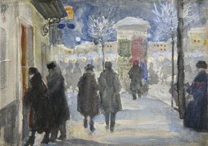 Moskovan katu, 1922 tekijältä Sergei Arsenevich Vinogradov