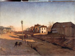 Päivä ulkona - Sergei Ivanovich Svetoslavsky (Svetoslavsky) (1857-1931) maalaus, öljy kankaalle - venäläistä taidetta tekijältä Sergei Ivanovich Svetoslavsky