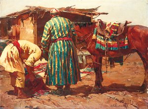 Sartes, Turkestan (öljy kankaalle) tekijältä Sergei Kolesnikoff