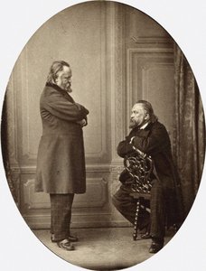 sydämet sydäntä vastaan. Aleksandr Ivanovitš Herzenin kaksoismuotokuva 1812-1870, 1865 tekijältä Sergei Lvovich Levitsky