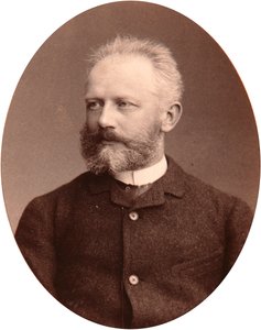 Muotokuva säveltäjä Piotr Tšaikovskista (Piotr Piotr Petr Ilitch Tchaikovski) (Tšaikovski, Tšaikovski) (1840-1893). Albumin Kuva: Sergei Lvovich Levitsky (1819-1898)