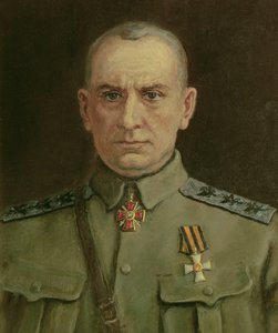 Korkein hallitsija ja Venäjän amiraali A. Kolchak (1874-1920) (öljy kankaalle) tekijältä Sergei Varlenovich Pen