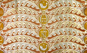 Olovyanishnikov Manufactory Gold Satin, 1900-luvun alku (tekstiili)