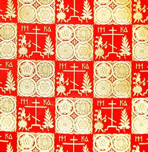 Olovyanishnikov Manufactory Half-Silk Satin, 20. vuosisadan alku (tekstiili).