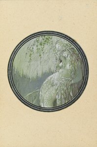 Rusalka. Kuvitus A. Pushkinin runoon Ruslan ja Ljudmila, 1921-1926.