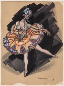 Keiju nukke. Pukusuunnittelu Anna Pavlovalle, 1924