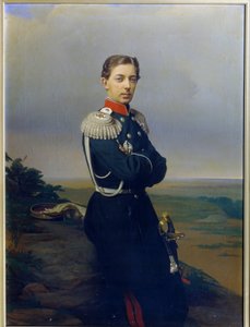 Venäjän suurherttua (Tsarevitš) Nikolai Aleksandrovitšin muotokuva (Nikolai Aleksandrovitš Romanov