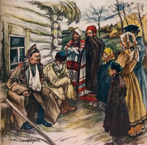 "Venäjän sotarahaston juliste", 1914 tekijältä Sergi Vinogradoff