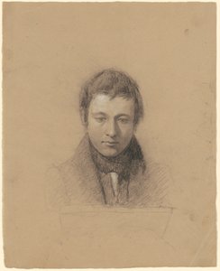 John Cheneyn muotokuva, noin 1830-luku (hiili ja kanto valkoisella liidulla korotettuna paperille)