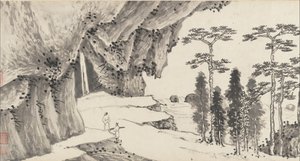 Yhteinen maisema, n. 1509 ja 1546. tekijältä Shen Zhou