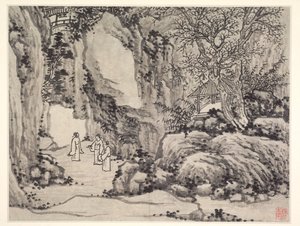 Kaksitoista näkymää Tiger Hillistä, Suzhousta: Sword Spring, Tiger Hill tekijältä Shen Zhou