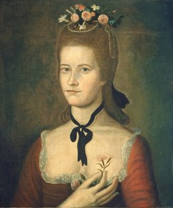 Portrait of the Lady in Red, c. 17851790. tekijältä Sherman Limner