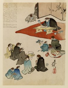 Runonlausunta tekijältä Shibata Zeshin