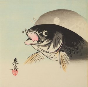 Kaksi kalaa tekijältä Shibata Zeshin