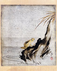Sammakko lammessa tekijältä Shibata Zeshin