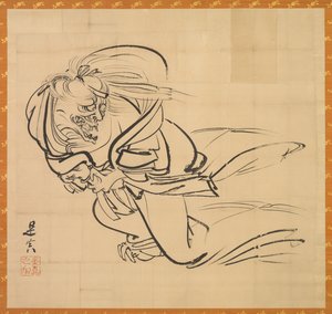 Ibaraki, c. 1840. tekijältä Shibata Zeshin