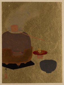 Teeseremonialaitteet. tekijältä Shibata Zeshin