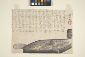WC-setti, päivämäärä tuntematon (tuloste) tekijältä Shibata Zeshin