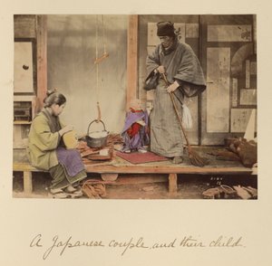Japanilainen pariskunta ja heidän lapsensa