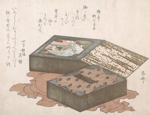 Kakut laatikossa käärekankaalla, 1800-luku, 1800-luku. tekijältä Shinsai