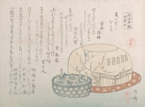 Hyönteisten sieppaaja ja ruukkuyrtit, 1800-luku, 1800-luku. tekijältä Shinsai