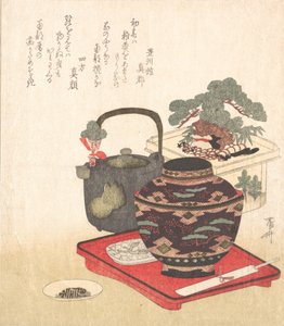 Uudenvuoden koristeet ja astiat, 1800-luku, 1800-luku. tekijältä Shinsai
